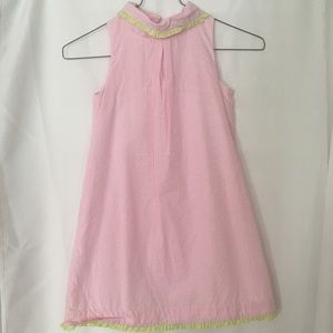 Lilly Pulitzer girls pink gingham dress